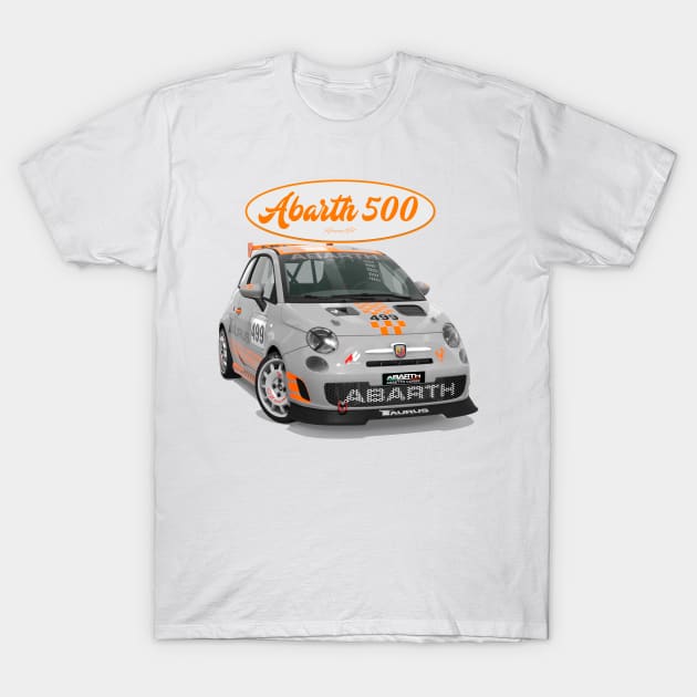 ABARTH 500 499 T-Shirt by PjesusArt